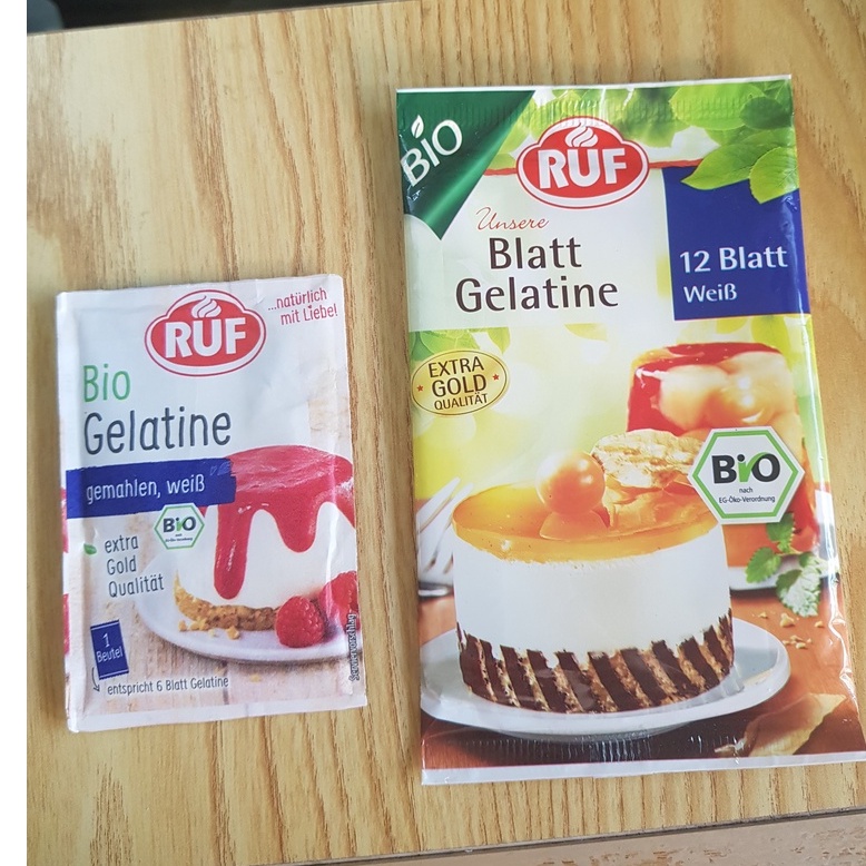 Bột Gelatine hữu cơ RUF - gói 9gr - Date 4 2026