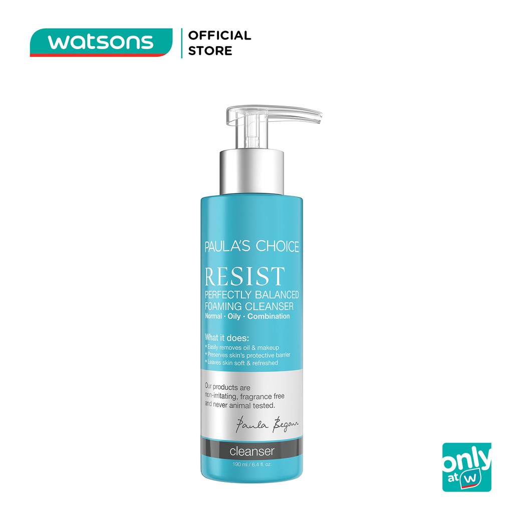 Sữa Rửa Mặt Dạng Bọt Paula's Choice Resist Cân Bằng Da Hoàn Hảo 190ml