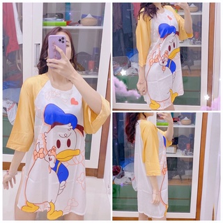Đầm lụa phi bóng Pijama 🌸 Váy ngủ - Freesize dưới 75kg