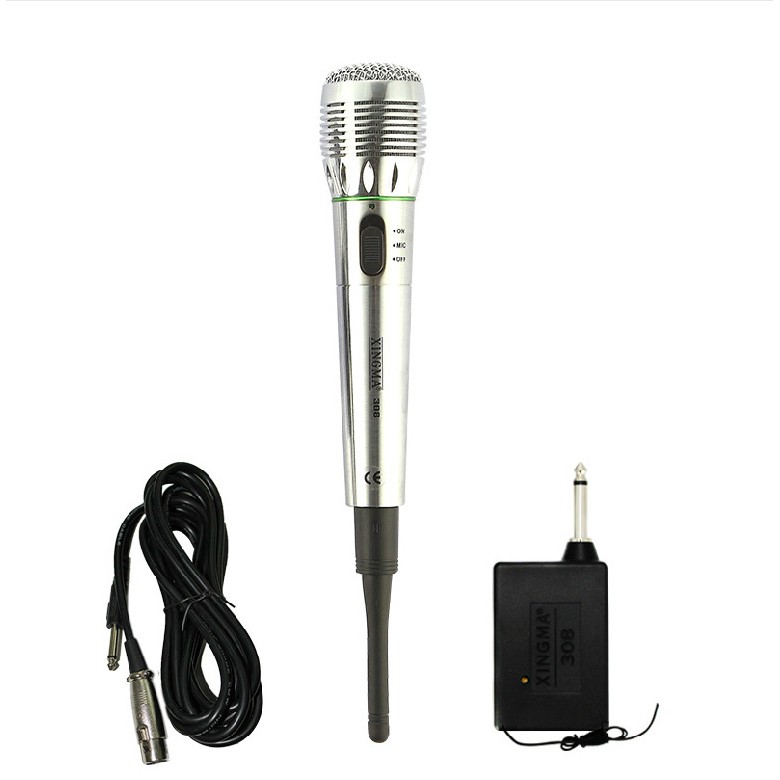 MICRO THU ÂM HÁT KARAOKE WIRELESS KHÔNG DÂY XINGMA AK308