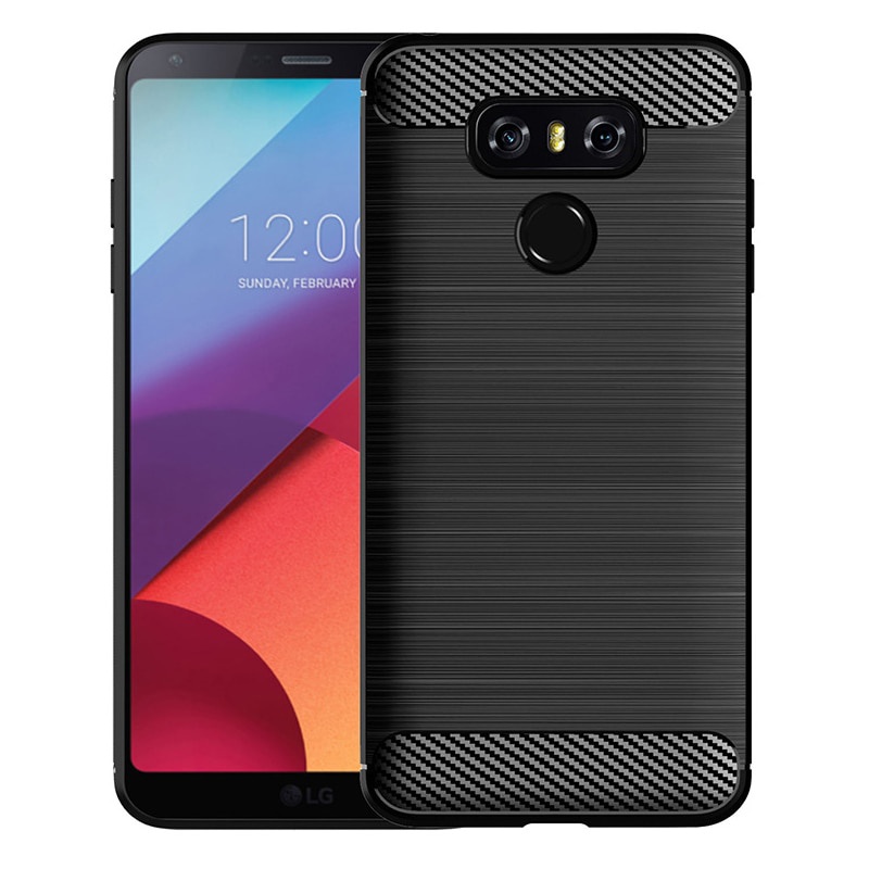 Ốp điện thoại TPU mềm sợi carbon chống trầy chống sốc cho LG G6 / LG G6 Plus
