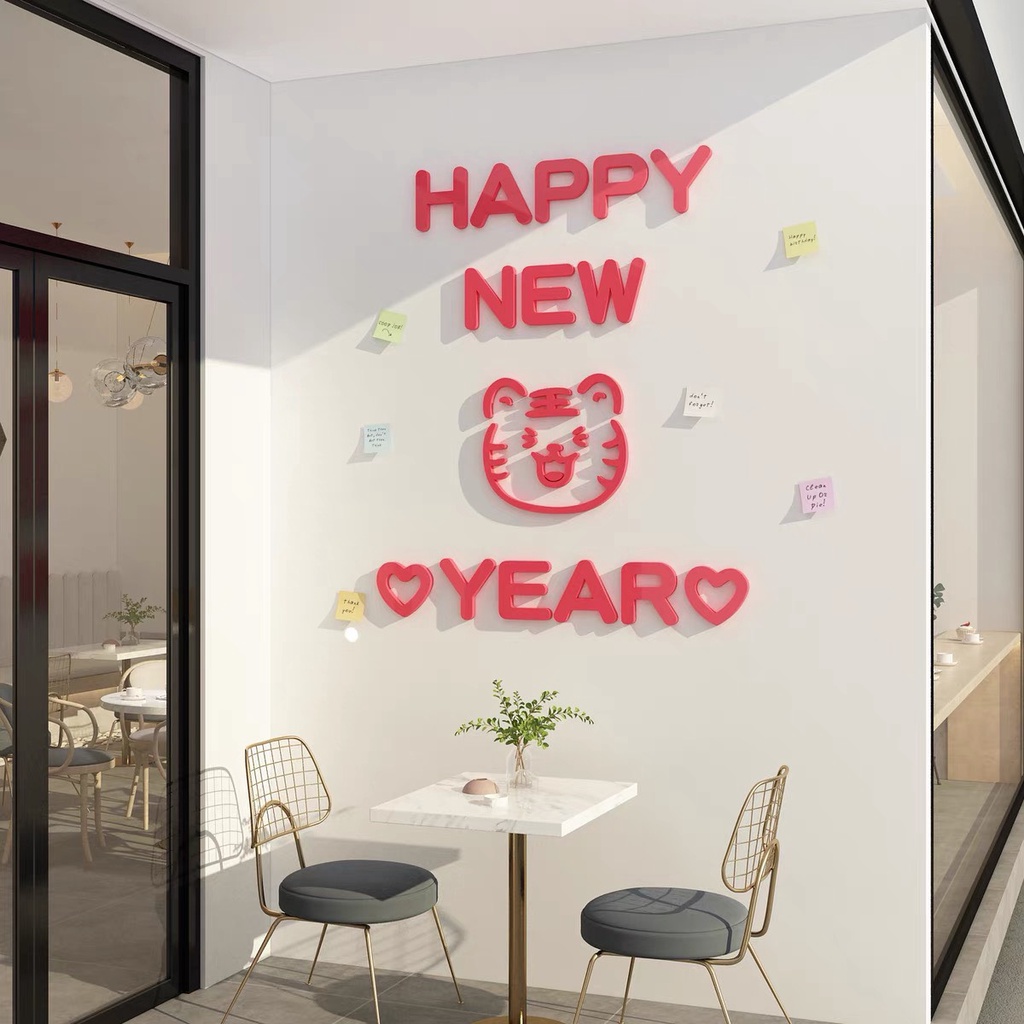 Tranh dán tường mica dán nổi - bánh sinh nhật trang trí tiệm bánh, tiệc sinh nhật