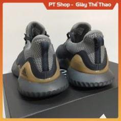 [FreeShip+Giá Hủy Diệt] Giầy Alphabounce xịn sò Full phụ kiện, Giày Sneaker Alphabounce đen vàng , Hót trend