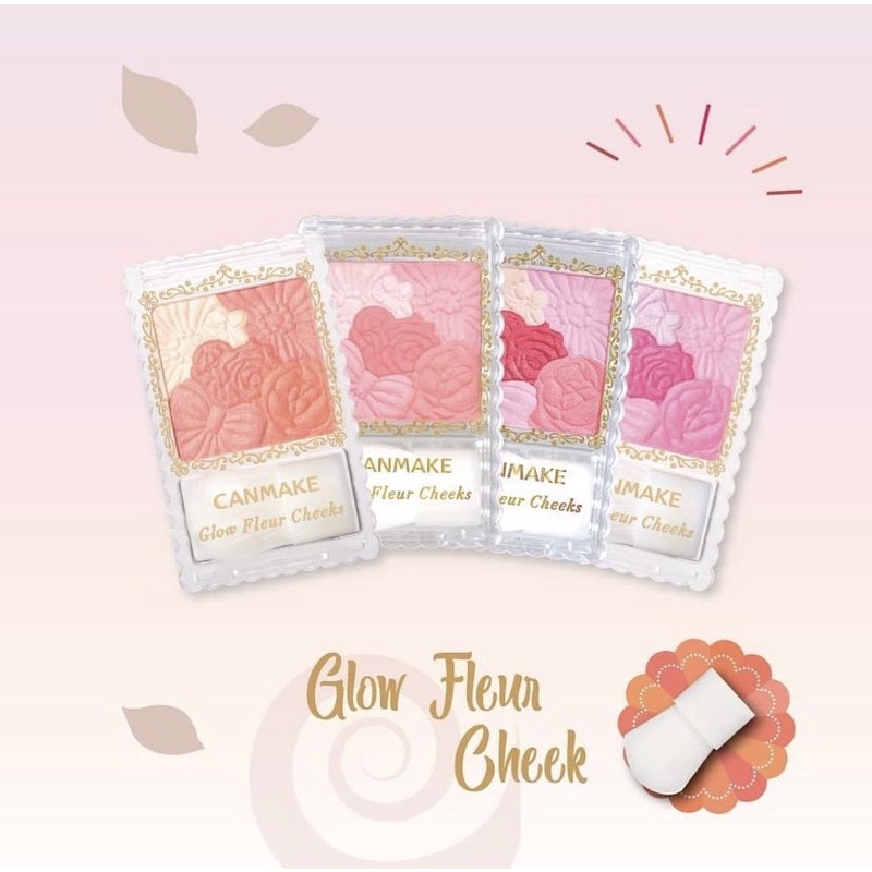 Phấn ma hồng Canmake Mat Fleur Cheeks (má hồng không nhũ) hàng nội địa Nhật