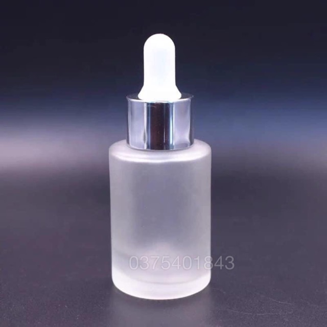 Chai đựng serum/tinh dầu bằng thuỷ tinh mờ (30ml)