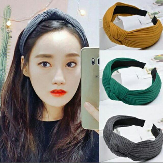 Bờm tóc turban gân hàn quốc