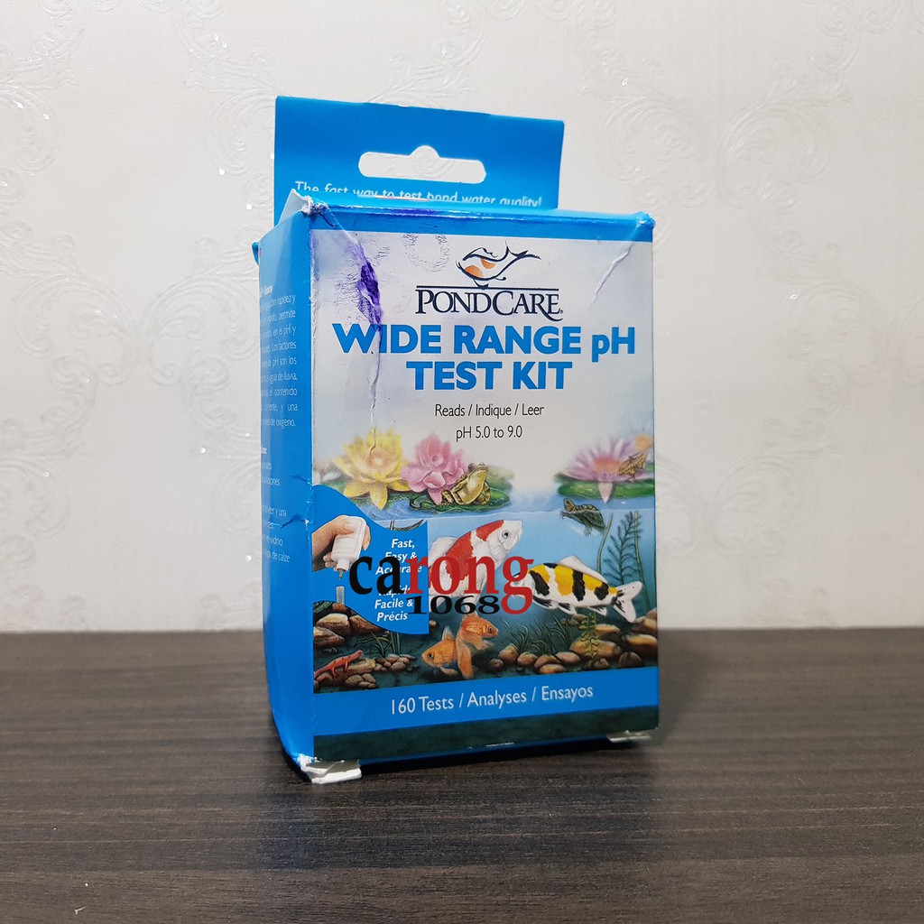 Kiểm tra độ pH từ 5 - 9 trong môi trường nước ngọt API Pondcare Wide Range pH Test Kit
