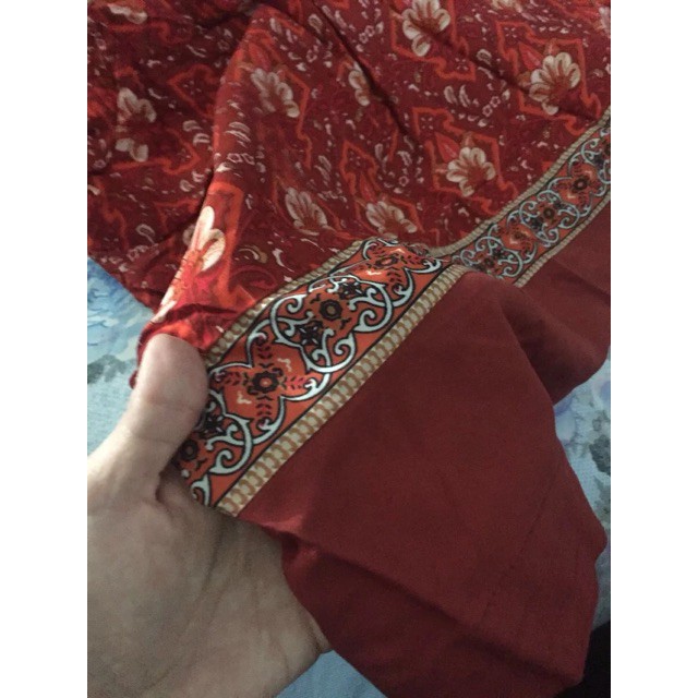 [Mã WASTMAY giảm 15% tối đa 30K đơn 150K] (Sẵn) Boho Style | Váy boho thổ cẩm đỏ Retro ( có ảnh thật ) | BigBuy360 - bigbuy360.vn