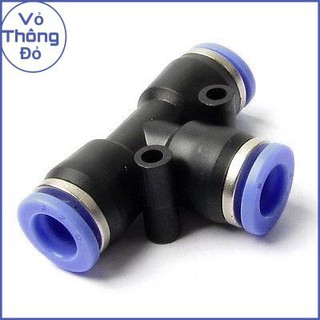 T nối nhanh pe 8mm lắp ống phun sương