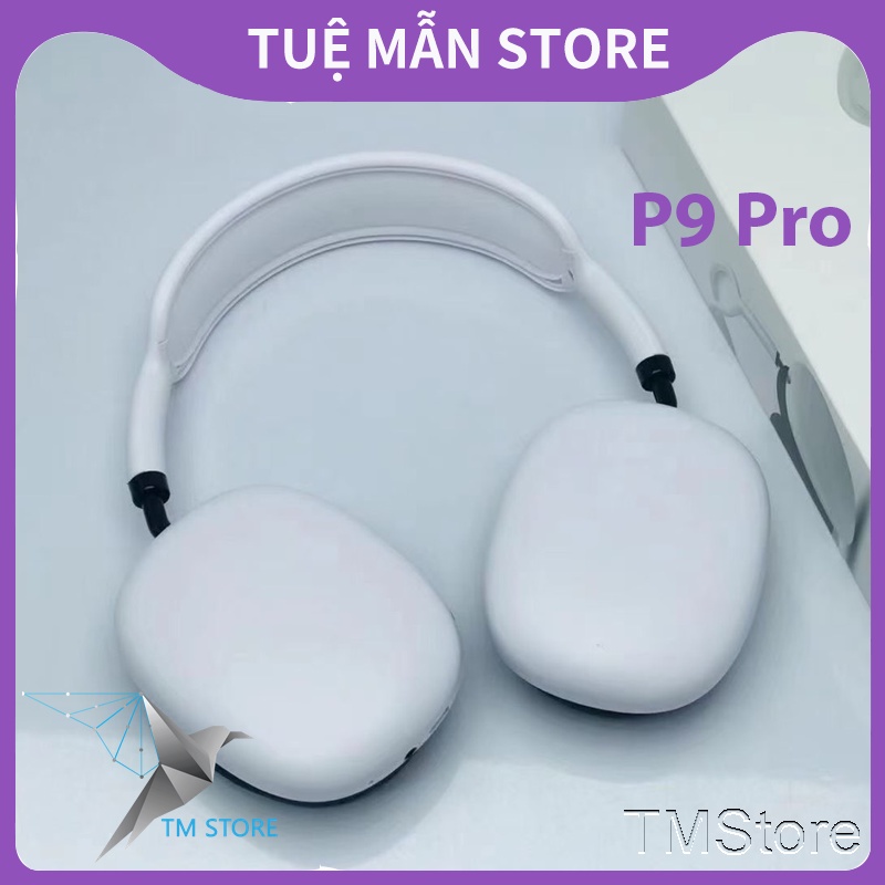 Tai Nghe Chụp Tai P9 Pro Tm Shop Bluetooth Không Dây Gaming Có Mic Chống Ồn Thể Thao Dành Cho Samsung, Iphone Chính Hãng