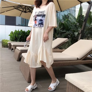 Đầm thun cotton Hàn Quốc