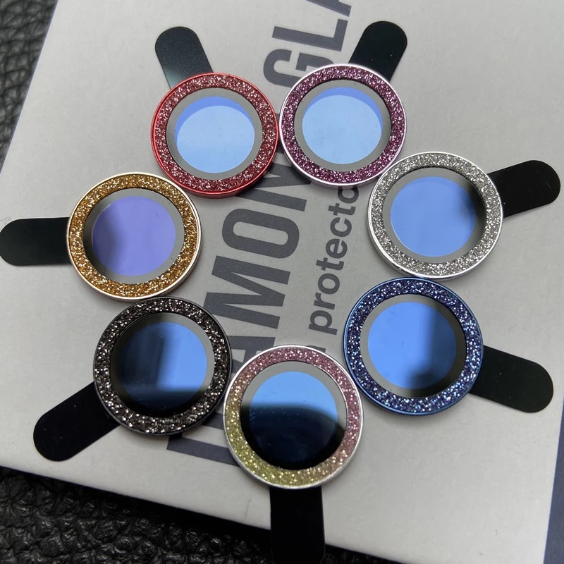 Miếng dán đính đá bảo vệ ống kính camera cho iPhone 13 Pro Max / 11 Pro / 12 Pro Max / 13 Mini