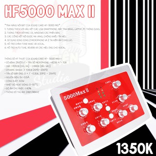 Sound Card Thu Âm Auto Tune HF-5000 MAX II