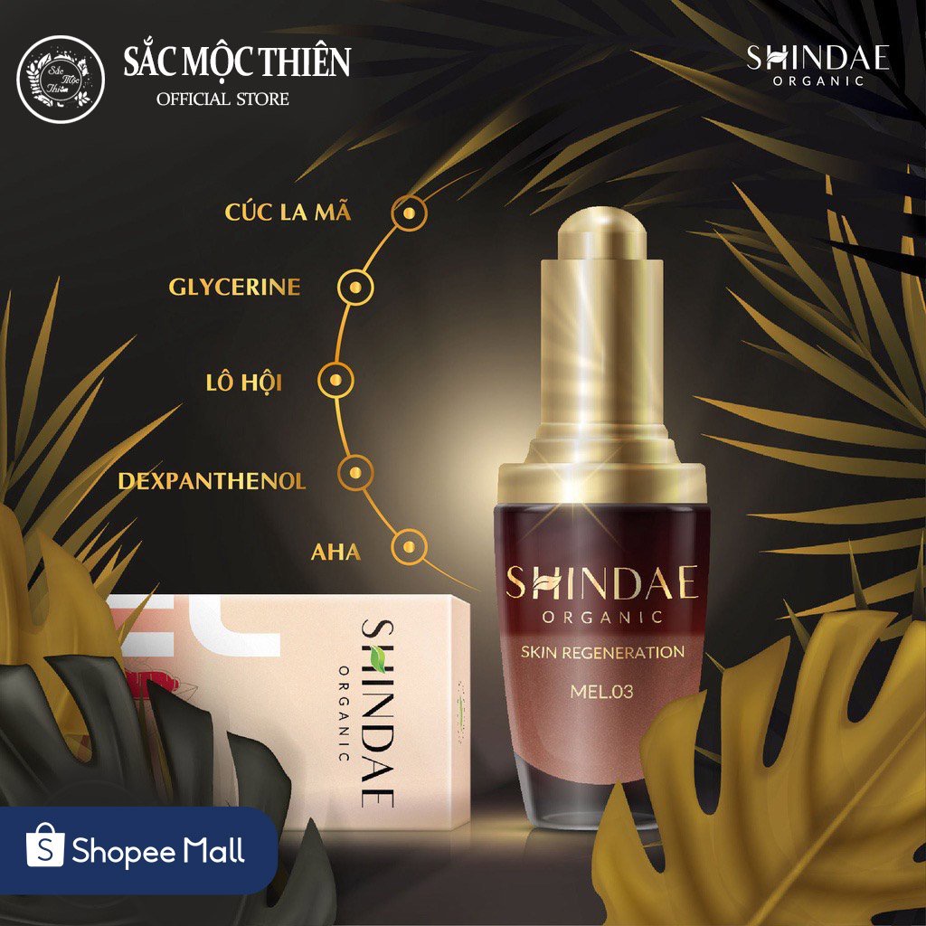 Hồng Sâm Tái Tạo Da Mel 03 Shindae Organic 30ml