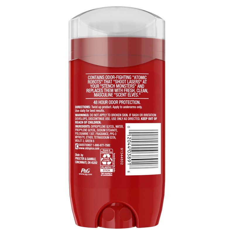 [USA] Lăn Khử Mùi Old Spice Pure Sport Tươi Mát Khô Thoáng 85g – Nam