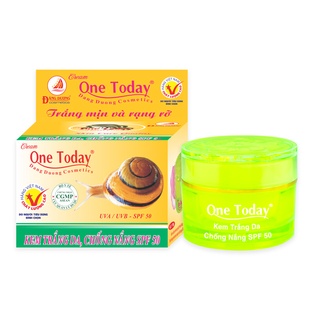 Kem trắng da chống nắng spf 50 one today 9g