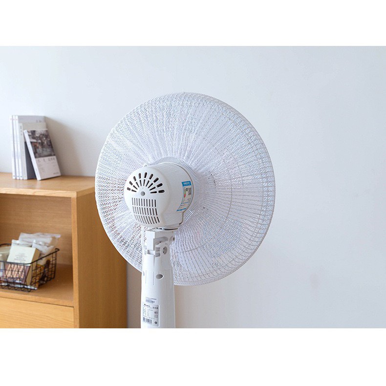 Lưới Bọc Quạt An Toàn Cho Bé Có Dây Rút Cố Định , Mẫu Hoạt Hình Dễ Thương