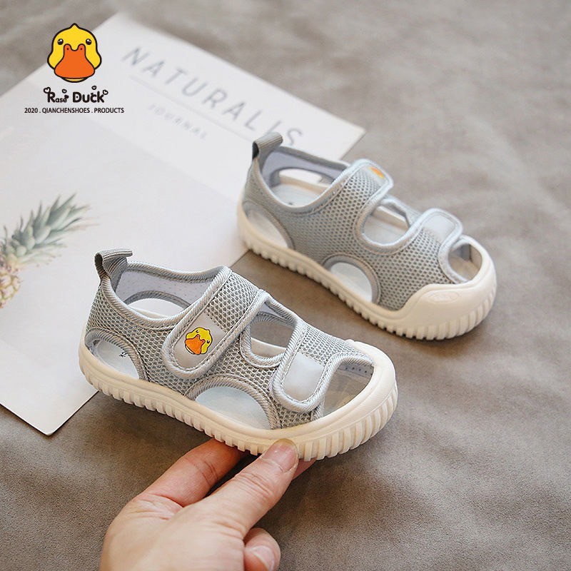 Sandal Bé Trai Quai Hậu RASE DUCK Mũi Cao Chống Trơn Chống Vấp Chất Lưới Cho Bé Từ 0 - 4 Tuổi ( CÓ ẢNH THẬT)