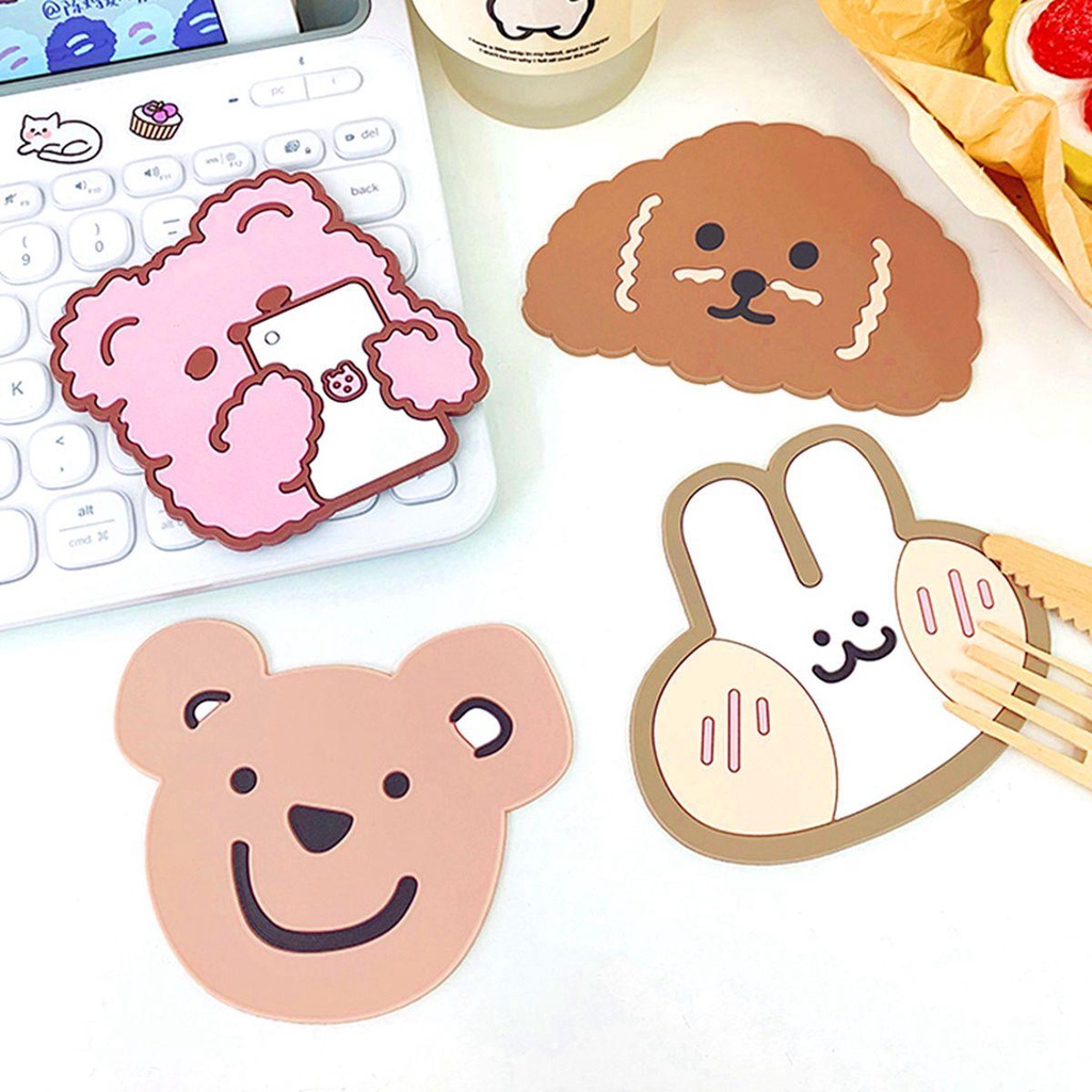 Đế Lót Ly Bằng Silicone Chịu Nhiệt Dành Cho Trẻ Em Và Người Lớn