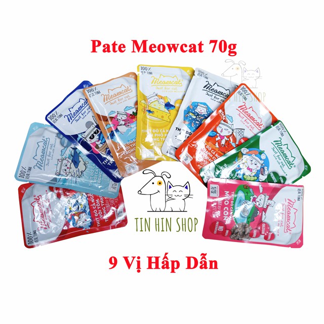 (GIÁ DÙNG THỬ) Pate MEOWCAT cho mèo con gói 70g