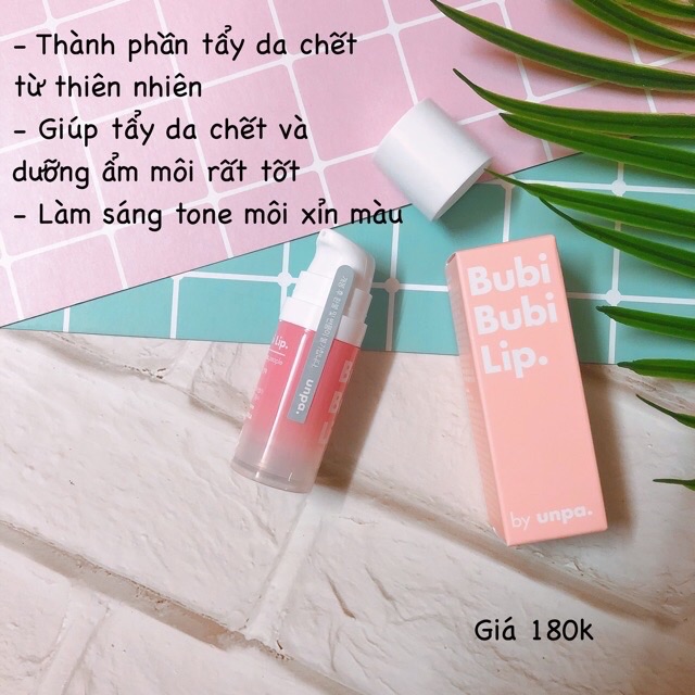 Gel tẩy da chết cho môi Unpa Bubi Bubi lip | BigBuy360 - bigbuy360.vn