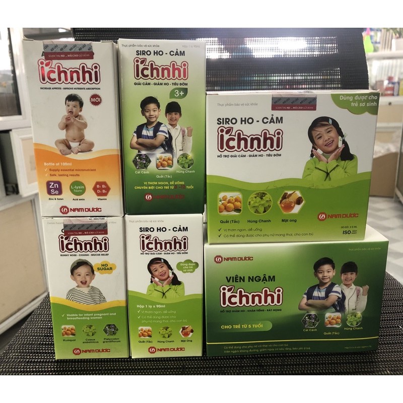 Siro Ích Nhi, hỗ trợ giảm ho, tăng sức đề kháng