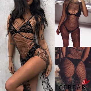 áo lưới đính đá bikini