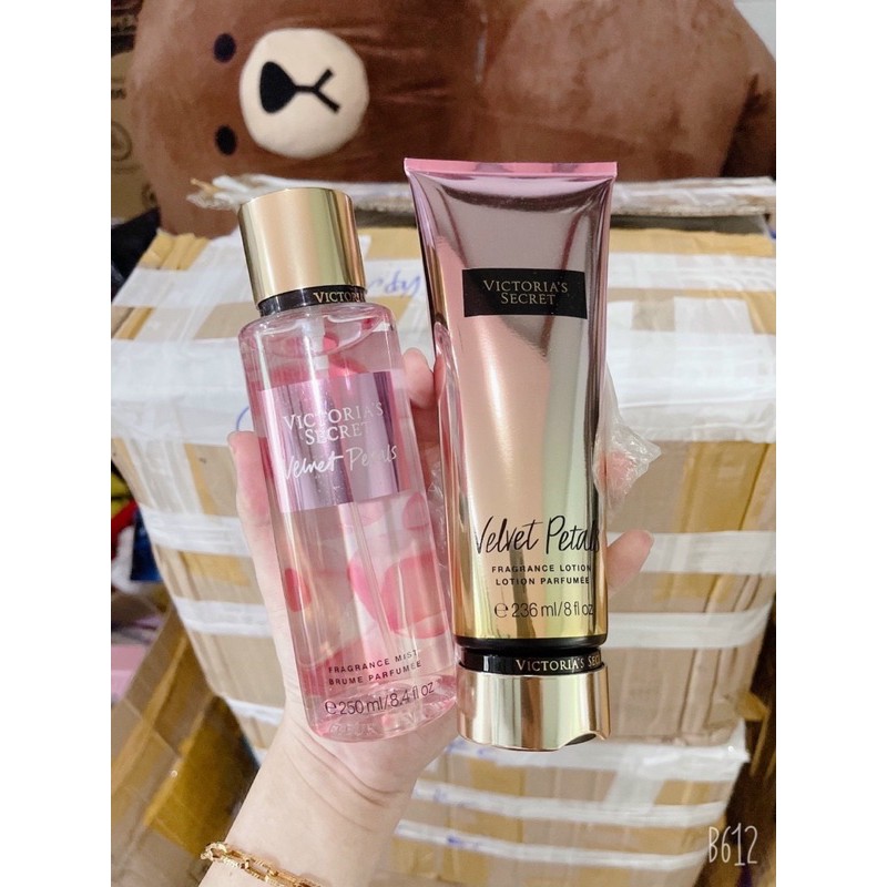 Combo xịt thơm body Victoria’s secret + Dưỡng thể