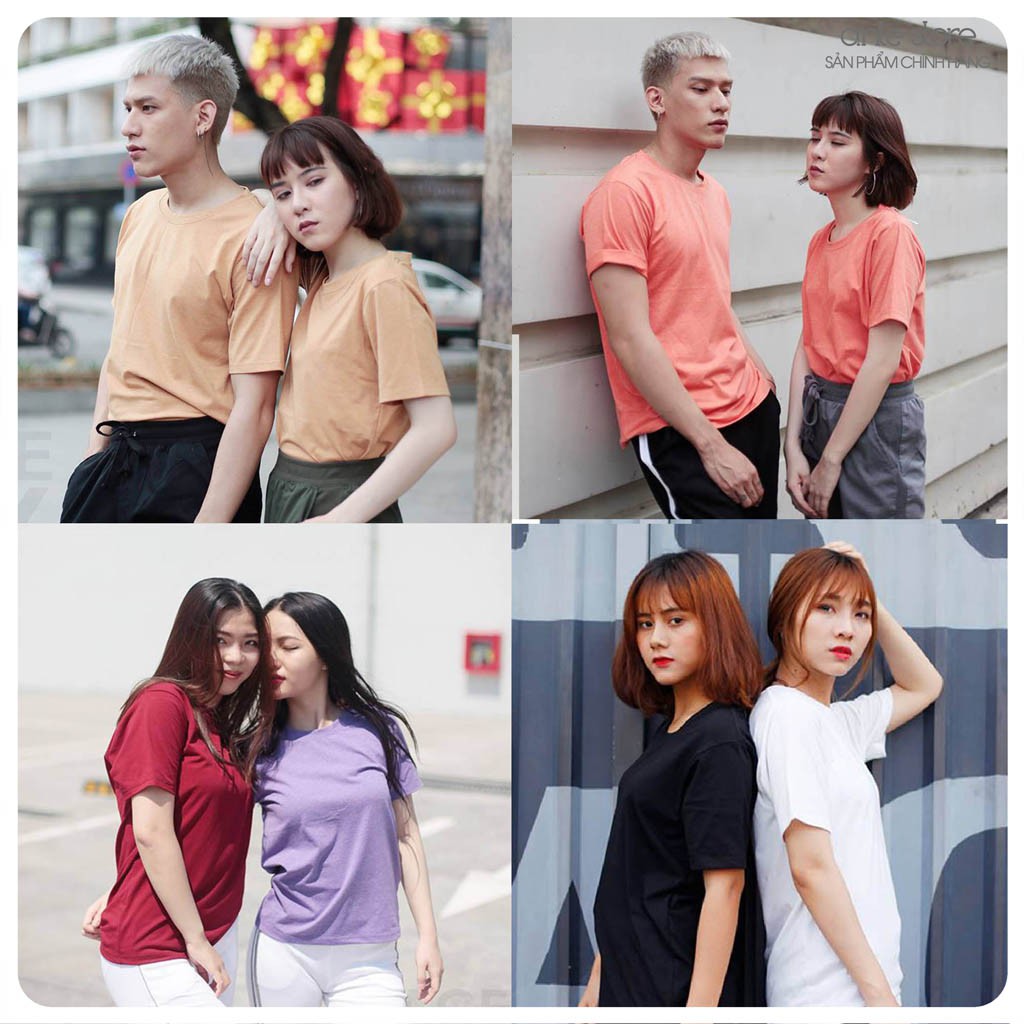 Áo Thun Nam Nữ Form Rộng Unisex Cotton Mịn Dày Co dãn 4 Chiều (Ảnh Thật + Video)