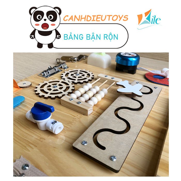 Bảng bận rộn hình ngôi nhà, chất liệu cao cấp, thiết kế sinh động, màu sắc tươi sáng, phát triển vận động tinh