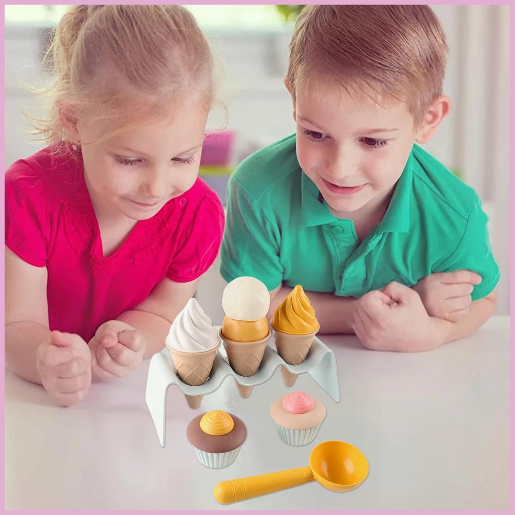 Đồ Chơi Mô Hình Cây Kem Ốc Quế Vui Nhộn Cho Bé