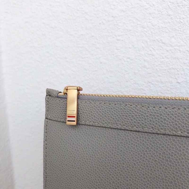 Ví tab đứng nam da bò nhập khẩu đường viền kẻ sọc thom browne