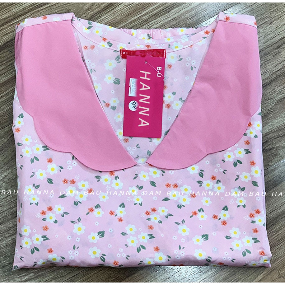 [HANNA] Đồ bầu mặc ở nhà SIZE TO TỪ 70-100kg có lưng thun điều chỉnh vải lụa mango cao cấp thoáng mát không nhăn