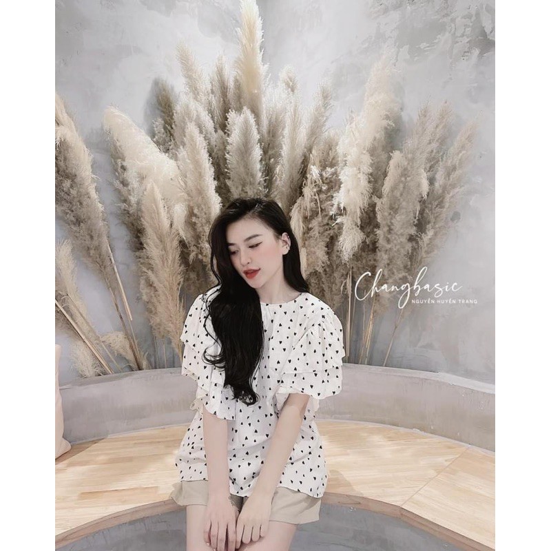 [Hàng Chuẩn] Bộ Cánh Tiên Hoạ Tiết Trái Tim 2 Màu Siêu Cute Có Ảnh Thật Kèm Video | BigBuy360 - bigbuy360.vn