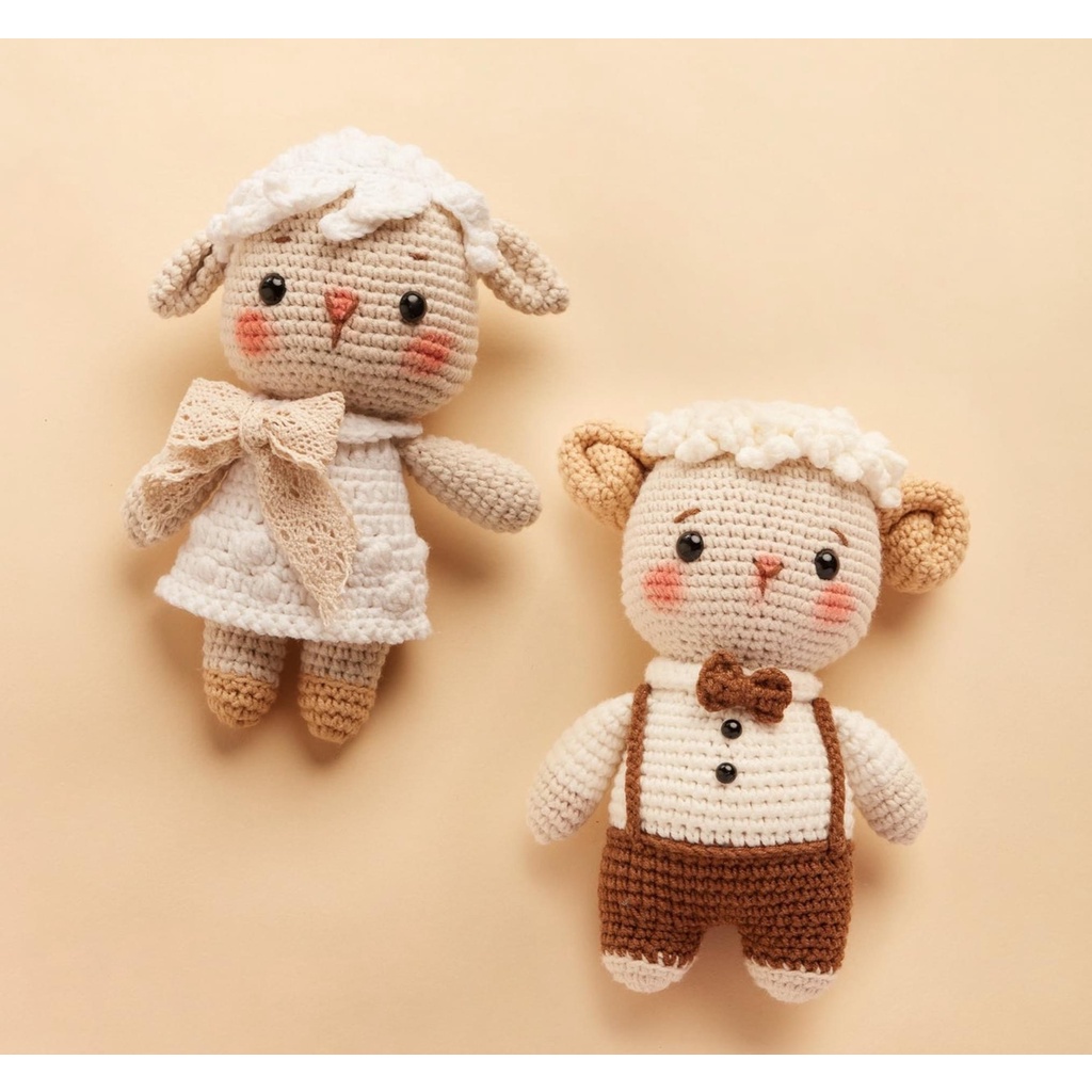 Gấu bông handmade cho bé - Thú bông móc len dễ thương đáng yêu thích hợp làm quà tặng cho bé