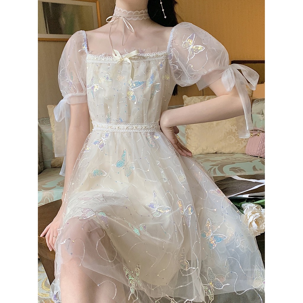 Váy tiểu thư ullzang lấp lánh