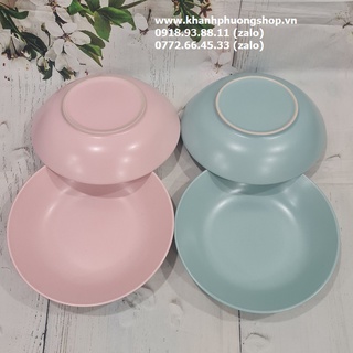 Dĩa sứ sâu lòng 24cm - dĩa sứ sâu lòng