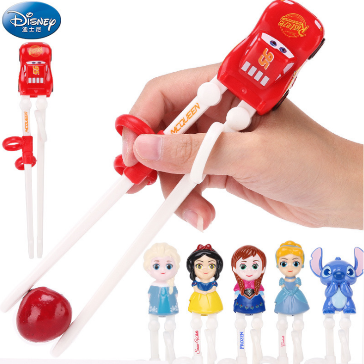 Đũa tập ăn họa tiết hoạt hình frozen / anna / elsa / bạch tuyết 3d dễ thương cho bé