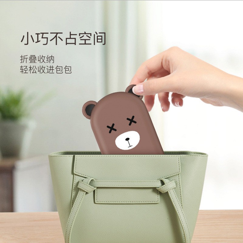 Giá Đỡ Điện Thoại Gấu Hoạt Hình 3D Dạng Gập Để Bàn Nhỏ Gọn