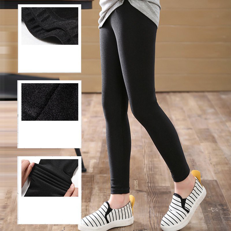 Quần legging màu trơn phong cách dành cho bé