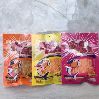 Com bo 3 gói Snack cá Full Fish 45g vị BBQ, vị cua, vị gà
