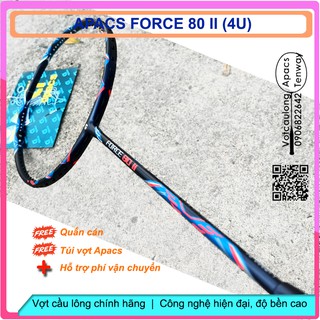 Chính hãng [vợt cầu lông apacs force 80 ii- 4u]