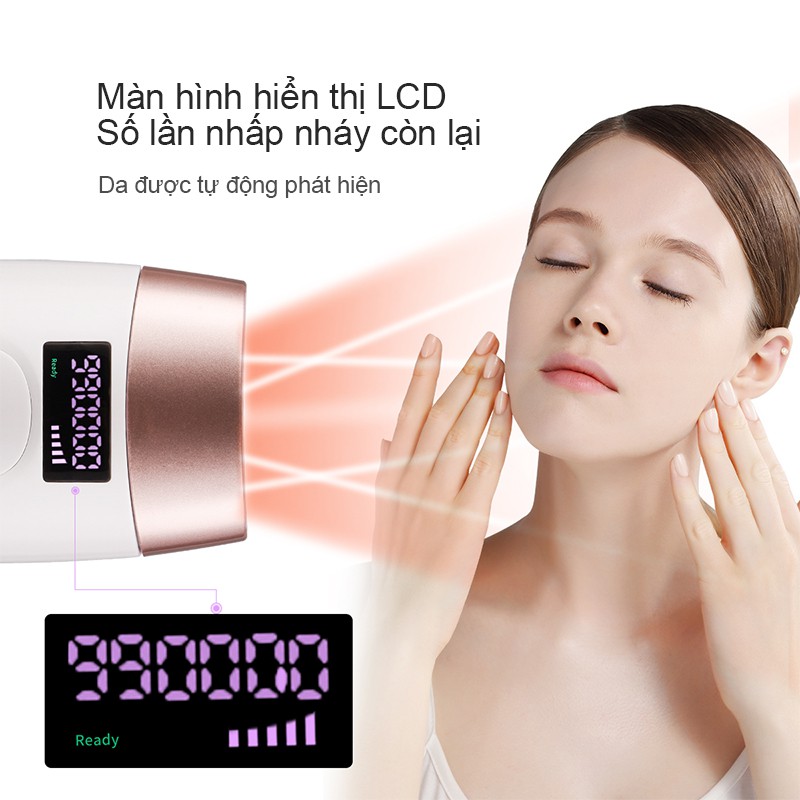Thiết Bị Tẩy Lông Ckeyin MT097 Công Nghệ IPL Hiệu Suất Cao Không Gây Đau Giúp Trẻ Hóa Da Với 990000 Lần Đèn Chớp | BigBuy360 - bigbuy360.vn