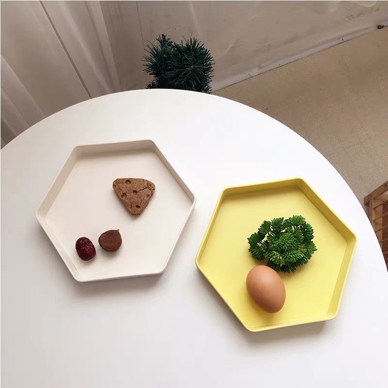 Đĩa ăn dặm sợi tre hình lục giác