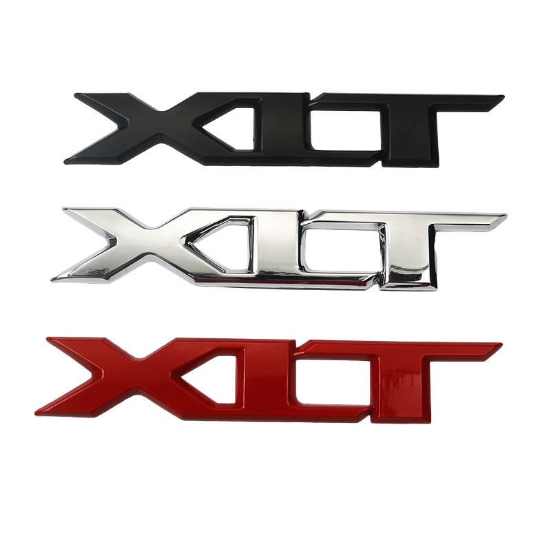 1 ❤ Logo Chữ XLT Bằng Kim Loại Mạ Chrome Trang Trí Cốp Sau Xe Hơi FORD