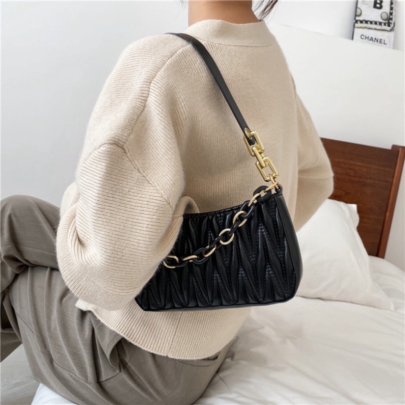 Túi kẹp nách đeo chéo đeo vai nữ trần chéo