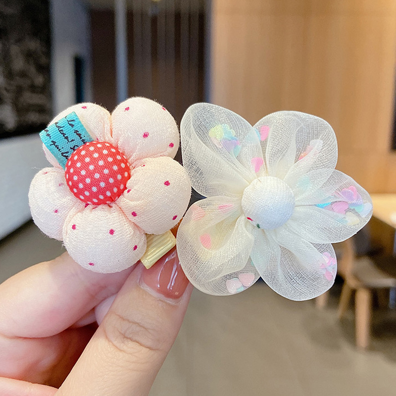 Set 8 kẹp tóc trang trí nơ và hoa đáng yêu dành cho bé gái