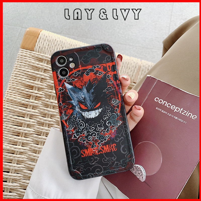 Ốp Lưng Silicone Họa Tiết Hình Pokemon Mega Gengar Thời Trang Cho Iphone7 / 8 / 7plus / 8plus Iphonex / Xs / Xr / Xsmax Iphone 11 11pro 11promax Iphone 12mini 12pro 12pro Max