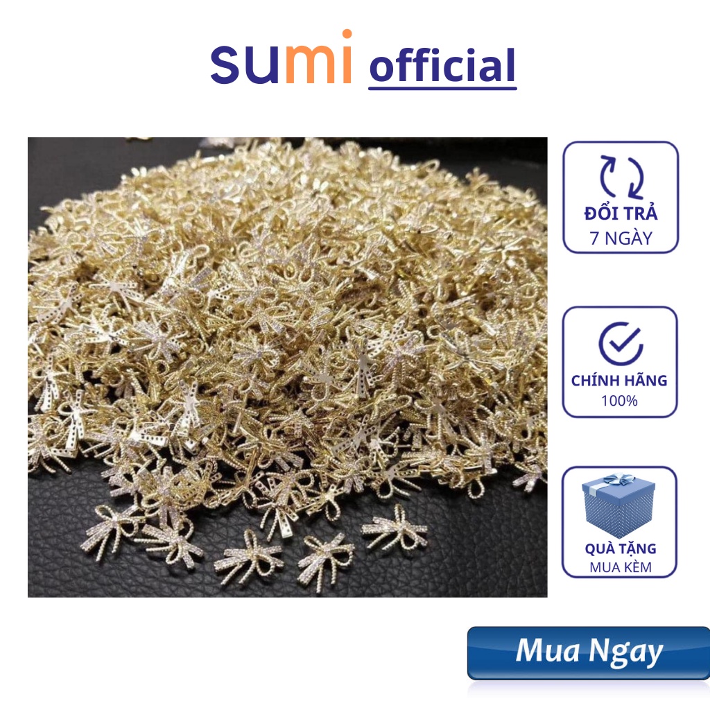charm nơ gắn móng  trang trí móng tay (lẻ viên)
