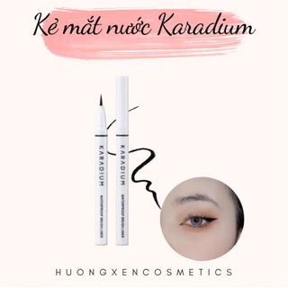 Bút Kẻ Mắt Nước Karadium Waterproof Brush Liner Black 0.55g